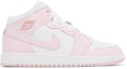 Buy (Youth) Air Jordan 1 Mid 'Pink Foam Fire Red' DQ8423-608