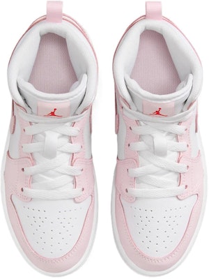 (Youth) Air Jordan 1 Mid 'Pink Foam Fire Red' DQ8424-608 Shop (Youth) Air Jordan 1 Mid 'Pink Foam Fire Red' DQ8424-608