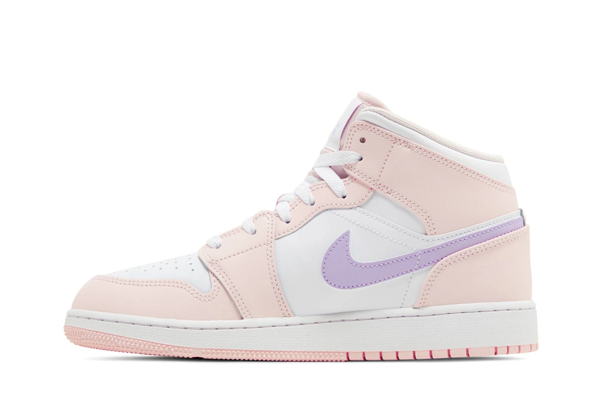 (Youth) Air Jordan 1 Mid 'Pink Wash' FD8780-601