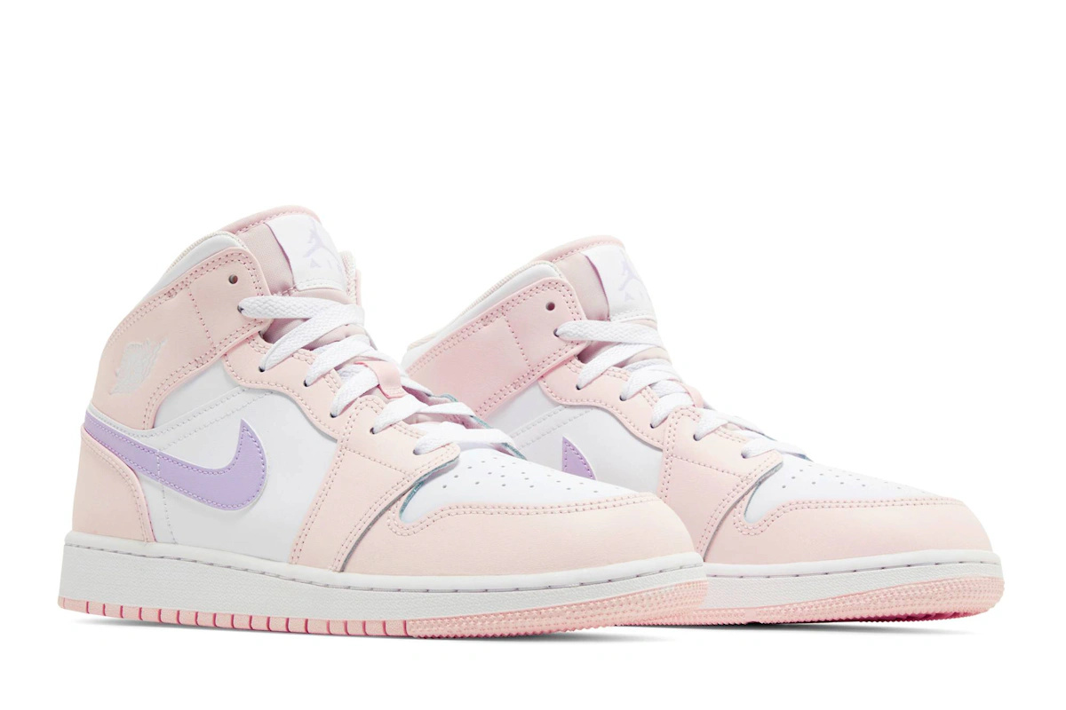 (Youth) Air Jordan 1 Mid 'Pink Wash' FD8780-601