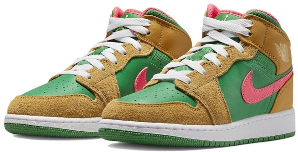 (JR) Air Jordan 1 Mid 'Powerwall BRS' DX4365-700 Lookbook (JR) Air Jordan 1 Mid 'Powerwall BRS' DX4365-700