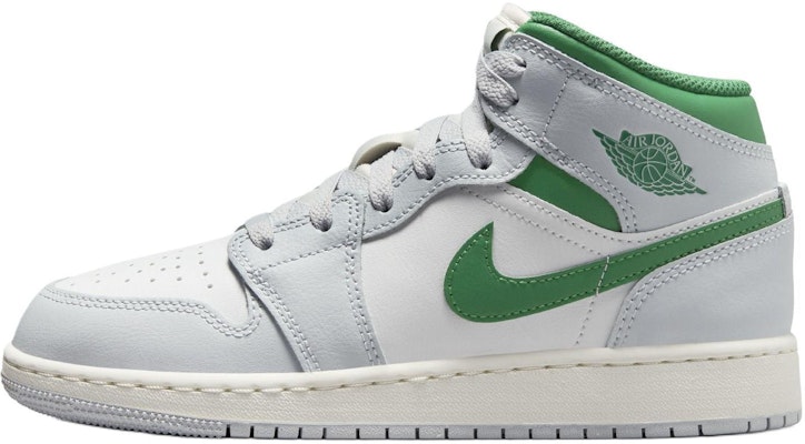 (Youth) Air Jordan 1 Mid 'Summit White Pine Green' DQ8423-142 Buy (Youth) Air Jordan 1 Mid 'Summit White Pine Green' DQ8423-142