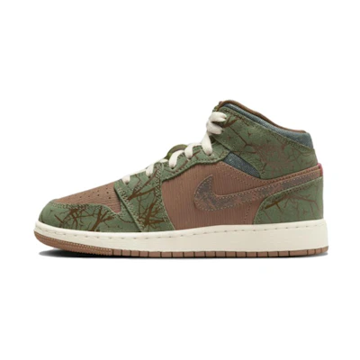 (Youth) Jordan 1 Mid 'Treeline'