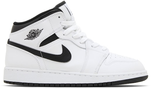 喬丹 Air Jordan 1 Mid GS 高筒 兒童籃球鞋 中童 白黑 Buy 喬丹 Air Jordan 1 Mid GS 高筒 兒童籃球鞋 中童 白黑