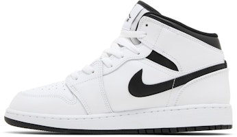 (JR) Air Jordan 1 Mid '白黑' DQ8423-132 Lookbook (JR) Air Jordan 1 Mid '白黑' DQ8423-132