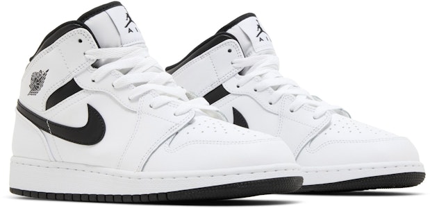 喬丹 Air Jordan 1 Mid GS 高筒 兒童籃球鞋 中童 白黑 Cheap 喬丹 Air Jordan 1 Mid GS 高筒 兒童籃球鞋 中童 白黑