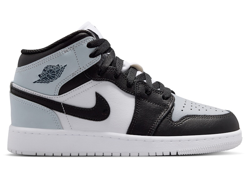 (Youth) Air Jordan 1 Mid Black Aura Squadron Blue DQ8423-002