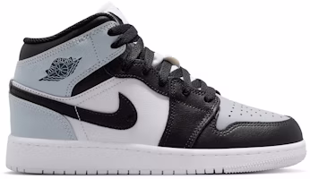 (Youth) Air Jordan 1 Mid Black Aura Squadron Blue DQ8423-002 (Youth) Air Jordan 1 Mid Black Aura Squadron Blue DQ8423-002