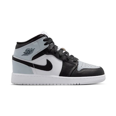 (Youth) Jordan 1 Mid 'Black Aura Squadron Blue'