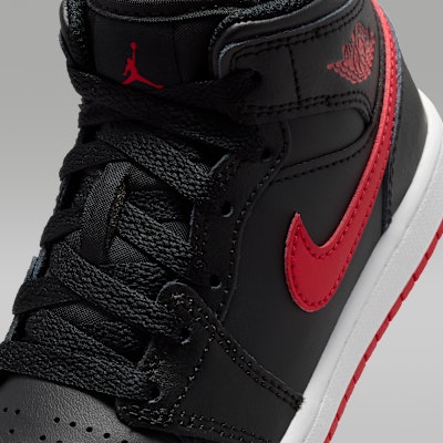 (JR) Air Jordan 1 MID Nero/Bianco/Rosso Università DQ8424-005 Sizing (JR) Air Jordan 1 MID Nero/Bianco/Rosso Università DQ8424-005