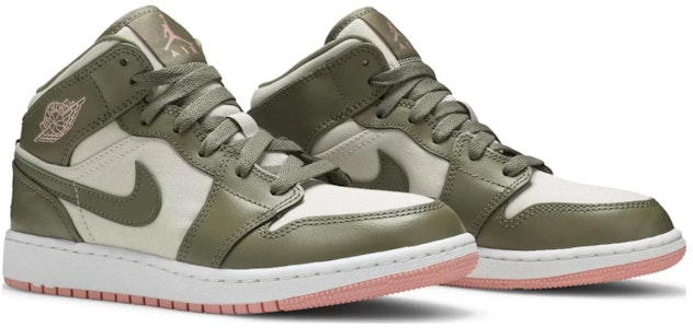 (JR) Air Jordan 1 Mid GP 'Trooper Bleached Coral' Lelaki & Wanita 640737-225 Lookbook (JR) Air Jordan 1 Mid GP 'Trooper Bleached Coral' Lelaki & Wanita 640737-225