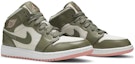 Lookbook (JR) Air Jordan 1 Mid GP 'Trooper Bleached Coral' Lelaki & Wanita 640737-225