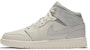 (JR) Air Jordan 1 Mid Light Bone Wolf Grey Lelaki/Perempuan 554725-053