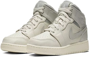 Jordan Air Jordan 1 Mid 中筒 復古籃球鞋 女款 銀灰 Order Jordan Air Jordan 1 Mid 中筒 復古籃球鞋 女款 銀灰