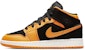(JR) Air Jordan 1 Mid 'Hitam Oren Peel Putih' 554725-081