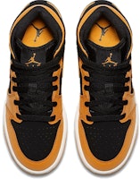 Jordan Air Jordan 1 Mid 中筒 復古籃球鞋 GS 黑橘 Shop Jordan Air Jordan 1 Mid 中筒 復古籃球鞋 GS 黑橘