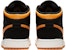 (JR) Air Jordan 1 Mid 'Hitam Oren Peel Putih' 554725-081