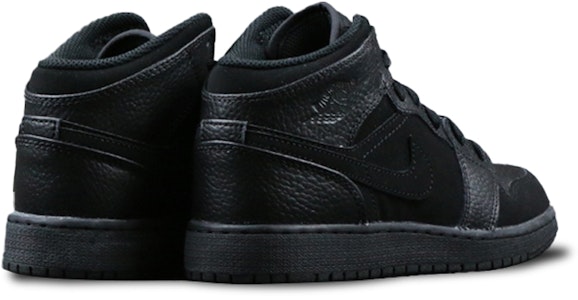 (JR) Air Jordan 1 Mid 'Hitam Terang' 554725-064 Purchase (JR) Air Jordan 1 Mid 'Hitam Terang' 554725-064