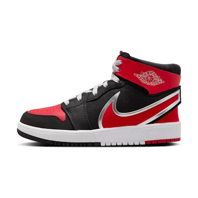 (Youth) Jordan 1 Mid RM EasyOn 'Black White University Red'