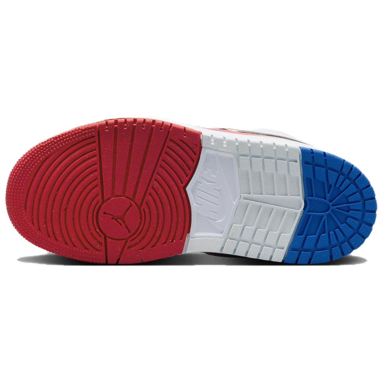 Details for (JR) Air Jordan 1 Mid RM EasyOn ''Putih Biru Pelumba Merah'' FQ1281-100