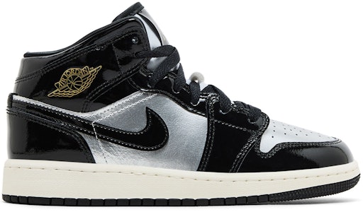 (JR) Air Jordan 1 Mid SE 'Hitam Metalik Silver' FZ3938-001 Buy (JR) Air Jordan 1 Mid SE 'Hitam Metalik Silver' FZ3938-001