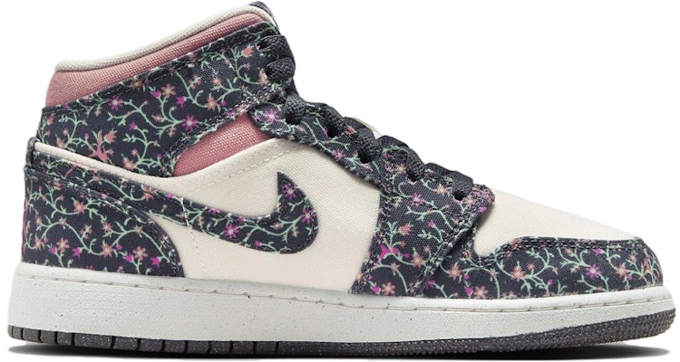 (Youth) Air Jordan 1 Mid SE 'Floral' FJ3451-001 Order (Youth) Air Jordan 1 Mid SE 'Floral' FJ3451-001
