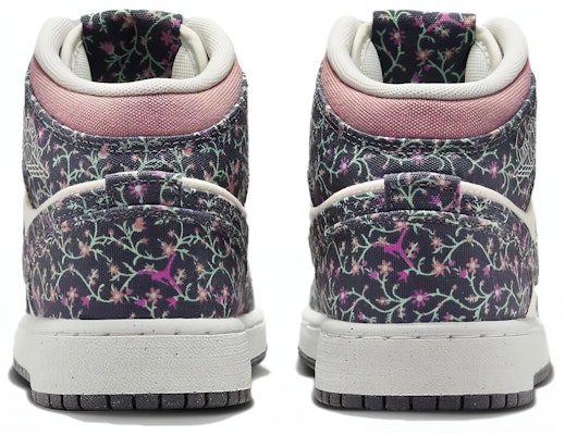 (Youth) Air Jordan 1 Mid SE 'Floral' FJ3451-001 Purchase (Youth) Air Jordan 1 Mid SE 'Floral' FJ3451-001