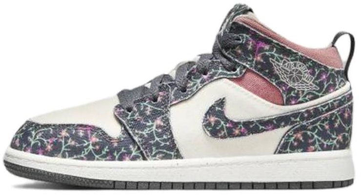 (Youth) Air Jordan 1 Mid SE 'Floral' FJ3452-001 Buy (Youth) Air Jordan 1 Mid SE 'Floral' FJ3452-001