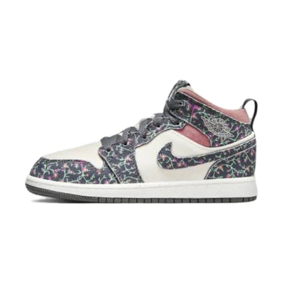 (Youth) Jordan 1 Mid SE 'Floral'