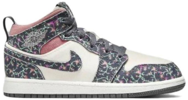 (Youth) Air Jordan 1 Mid SE 'Floral' FJ3452-001 Order (Youth) Air Jordan 1 Mid SE 'Floral' FJ3452-001