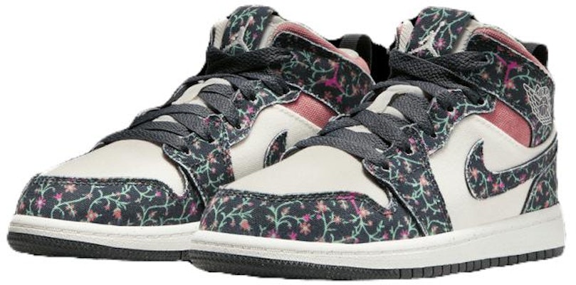 (Youth) Air Jordan 1 Mid SE 'Floral' FJ3452-001 Shop (Youth) Air Jordan 1 Mid SE 'Floral' FJ3452-001