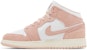 (JR) Air Jordan 1 Mid SE 'Legend Pink' Wanita FN7432-161
