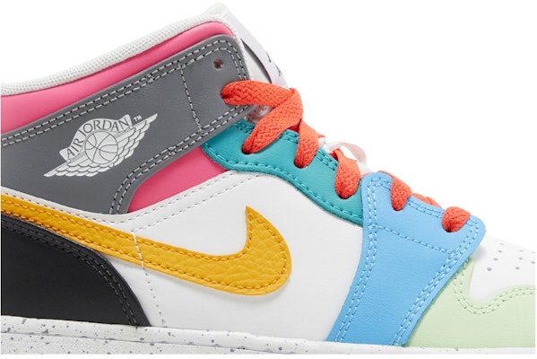 (Youth) Air Jordan 1 Mid SE 'Multi-Color' FN1190-100 Order (Youth) Air Jordan 1 Mid SE 'Multi-Color' FN1190-100