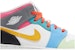 (JR) Air Jordan 1 Mid SE 'Pelbagai Warna' FN1190-100