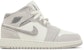 (JR) Air Jordan 1 Mid SE 'Neutral Grey Sail' Lelaki Wanita Sneakers Retro FQ8088-002