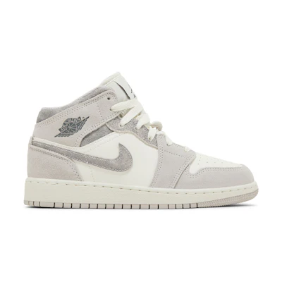 (Youth) Jordan 1 Mid SE 'Neutral Grey Sail'