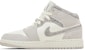 (JR) Air Jordan 1 Mid SE 'Neutral Grey Sail' Lelaki Wanita Sneakers Retro FQ8088-002