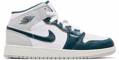 (Youth) Air Jordan 1 Mid SE 'Oxidized Green' FQ8088-103 (Youth) Air Jordan 1 Mid SE 'Oxidized Green' FQ8088-103