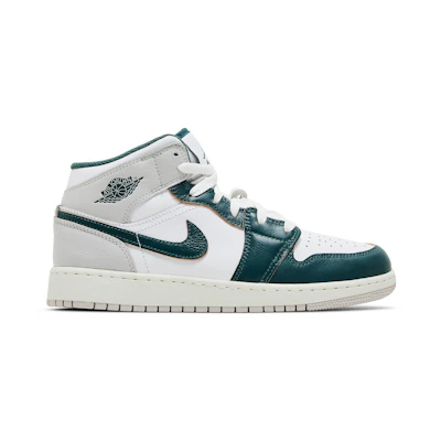 (Youth) Jordan 1 Mid SE 'Oxidized Green'