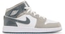 (Youth) Air Jordan 1 Mid SE 'Patent Cool Grey' HF3193-100