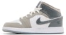 (Youth) Air Jordan 1 Mid SE 'Patent Cool Grey' HF3193-100