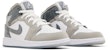 (Youth) Air Jordan 1 Mid SE 'Patent Cool Grey' HF3193-100