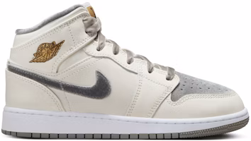 (Youth) Air Jordan 1 Mid SE 'Pewter Velvet Toe' FB9899-100 (Youth) Air Jordan 1 Mid SE 'Pewter Velvet Toe' FB9899-100
