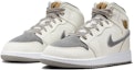 Lookbook (JR) Air Jordan 1 Mid SE 'Pewter Velvet Toe' - Kasut Pewter Velvet Toe Jordan 1 Mid. FB9899-100