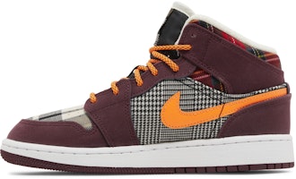 (JR) Air Jordan 1 Mid SE 'Plaid' Kotak-kotak FD5460-608 Lookbook (JR) Air Jordan 1 Mid SE 'Plaid' Kotak-kotak FD5460-608