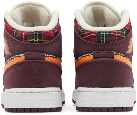 (JR) Air Jordan 1 Mid SE 'Plaid' Lelaki FD5460-608 Details for (JR) Air Jordan 1 Mid SE 'Plaid' Lelaki FD5460-608