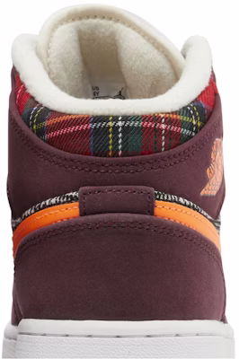 (JR) Air Jordan 1 Mid SE 'Plaid' Lelaki FD5460-608 Sizing (JR) Air Jordan 1 Mid SE 'Plaid' Lelaki FD5460-608