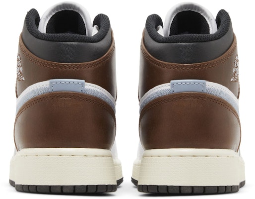 (Youth) Air Jordan 1 Mid SE 'White Blue Grey' FQ8162-142 Details for (Youth) Air Jordan 1 Mid SE 'White Blue Grey' FQ8162-142