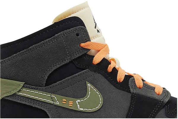 大童 Jordan Air Jordan 1 防滑耐磨 中筒 兒童籃球鞋 黑灰色 Order 大童 Jordan Air Jordan 1 防滑耐磨 中筒 兒童籃球鞋 黑灰色