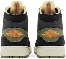 (JR) Air Jordan 1 Mid SE Craft 'Anthracite Light Olive' Pria/Wanita Original FD5847-003 Details for (JR) Air Jordan 1 Mid SE Craft 'Anthracite Light Olive' Pria/Wanita Original FD5847-003